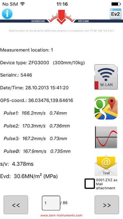 ZORN ZFG Viewer for Evd data