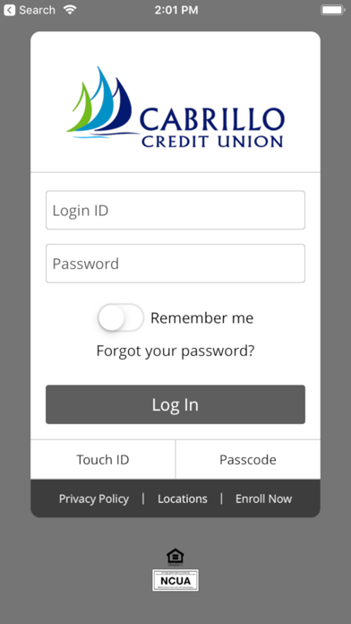 Cabrillo Credit Union Screenshot