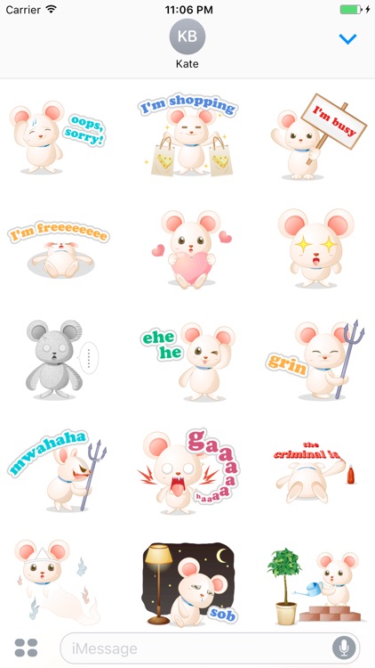 Callie The Funny Little Mouse Stickers