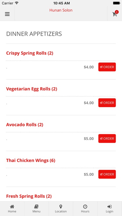 Hunan Solon Online Ordering