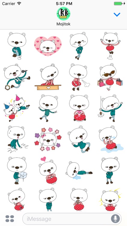 Benny & Bessie, the Polar Bears Stickers