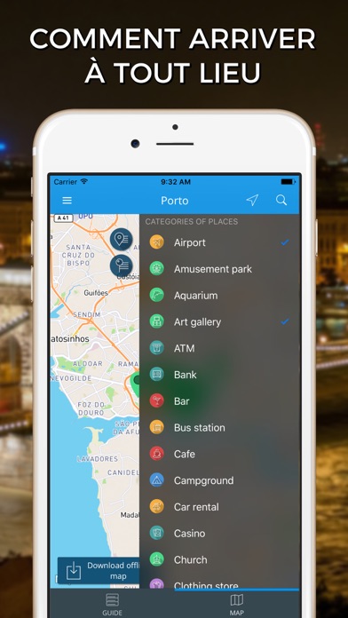 Screenshot #3 pour Porto Guide Voyage avec Offline Maps