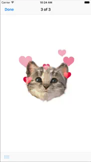 little kitten stickers iphone screenshot 4