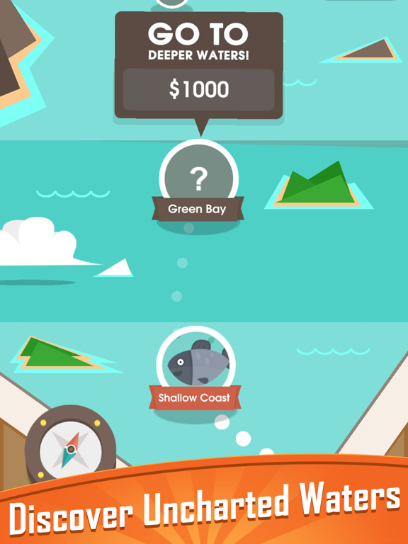 Hooked Inc: Fishing Games iPad app afbeelding 3