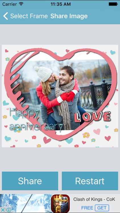 Wedding Anniversary Photo Frame
