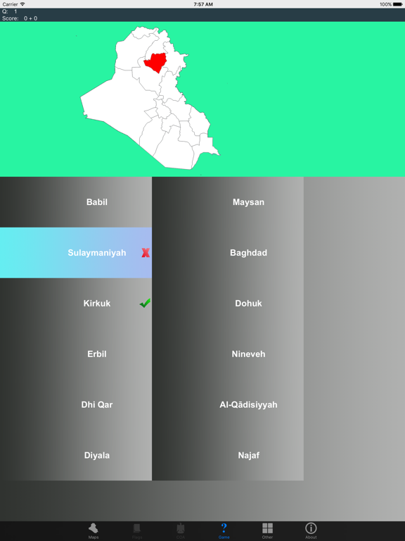 Screenshot #6 pour Iraq State Maps and Capitals
