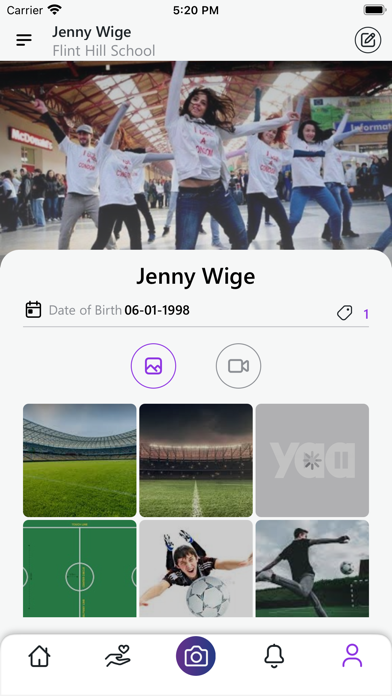 Young Athletes Agency Screenshot