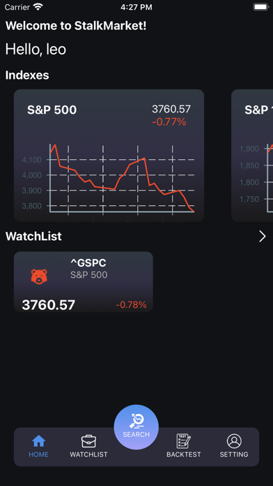 Stalk Market Screenshot