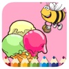 Little Bee Ice Cream Coloring Book Game Version