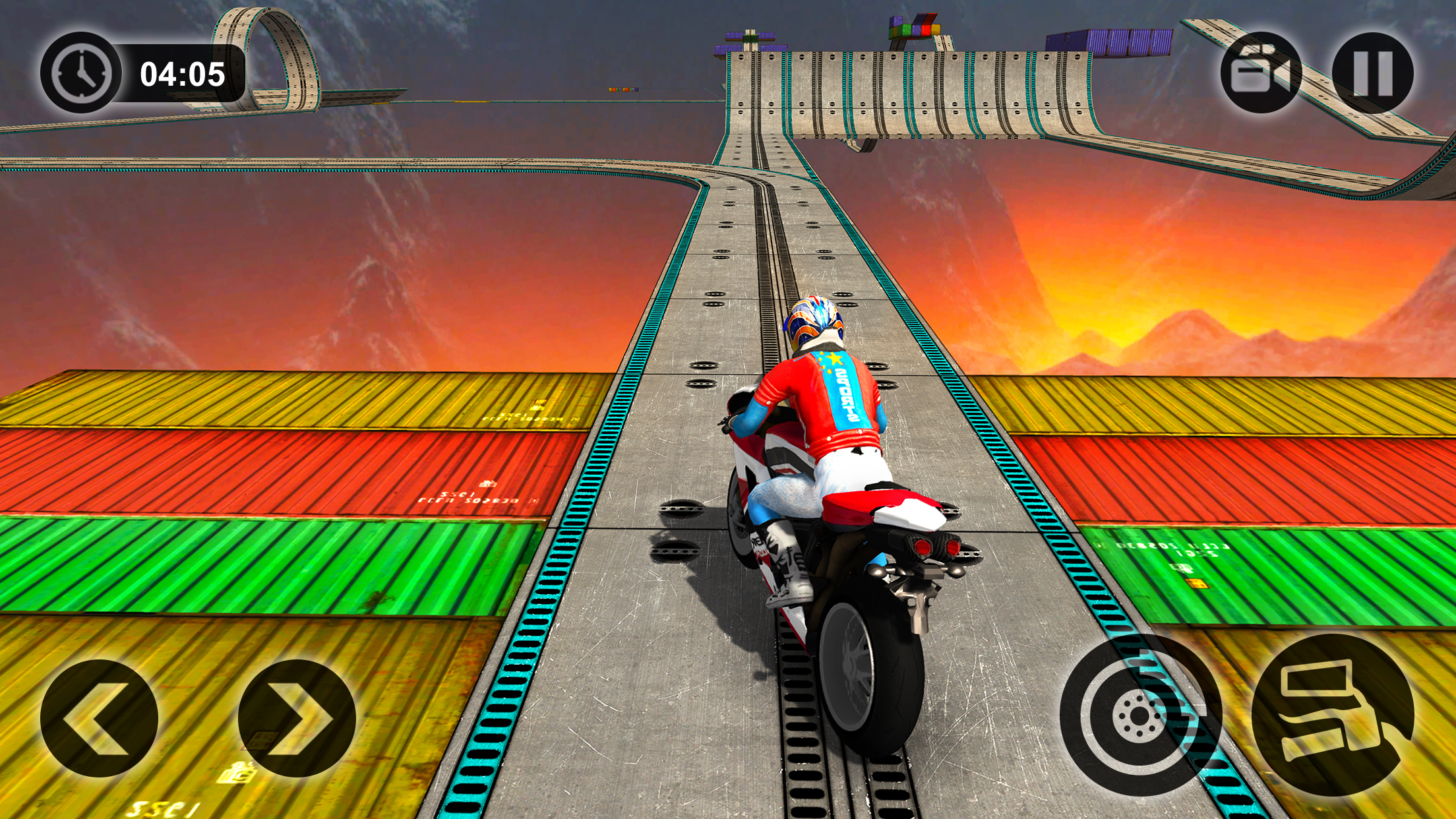 Motorbike Driving Simulator - impossible Tracks 3D screenshot 4