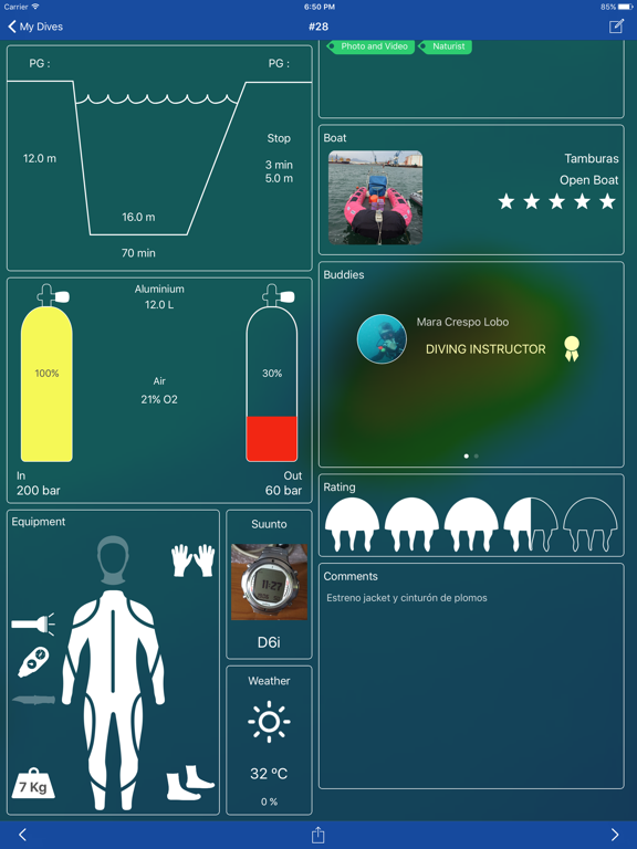 Screenshot #5 pour Dive Diary - Scuba Logbook