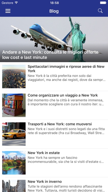 New York in App - Mappa, offerte ed informazioni