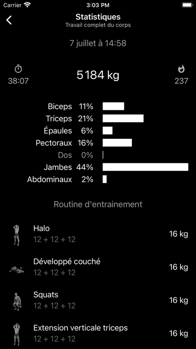 Screenshot #3 pour Entraînement kettlebell