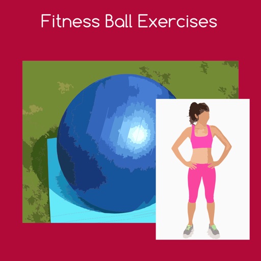 Fitness ball exercises icon