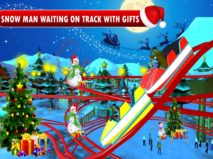 Christmas Roller Coaster Ride 3D
