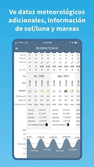 Captura de pantalla de Buoyweather - Marine Forecasts en iPhone 1