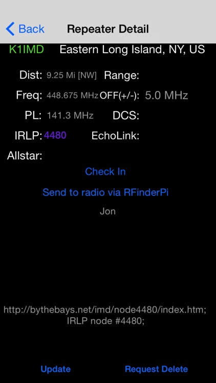RFinder World Wide Repeater Directory