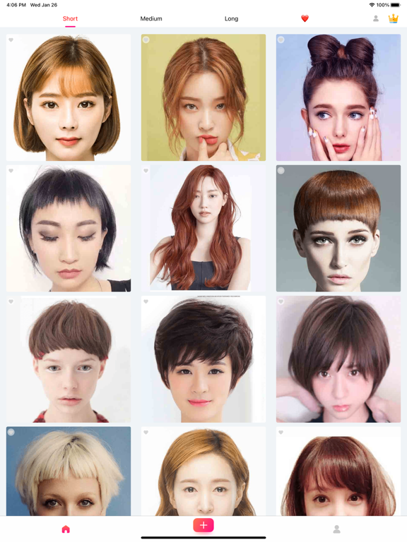 恋人の髪型 - 髪色変えるアプリ | へあーすたいるのおすすめ画像1