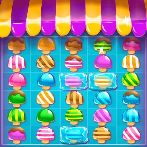 Frozen Little Princess Ice Cream pop Match 3 Games iOS App