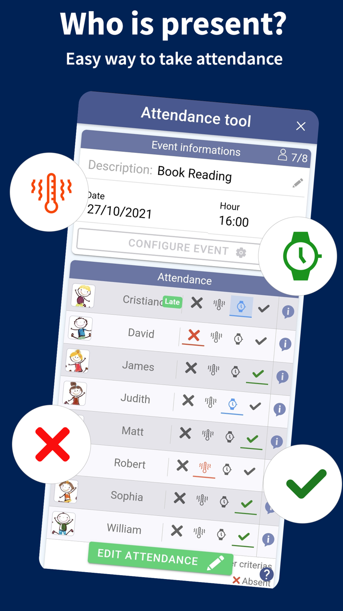 Attendy - Attendance register