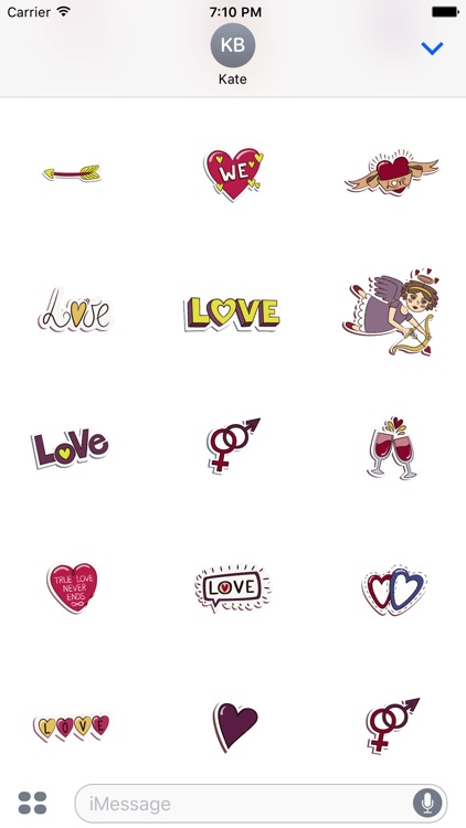 Animated Forever Love Stickers