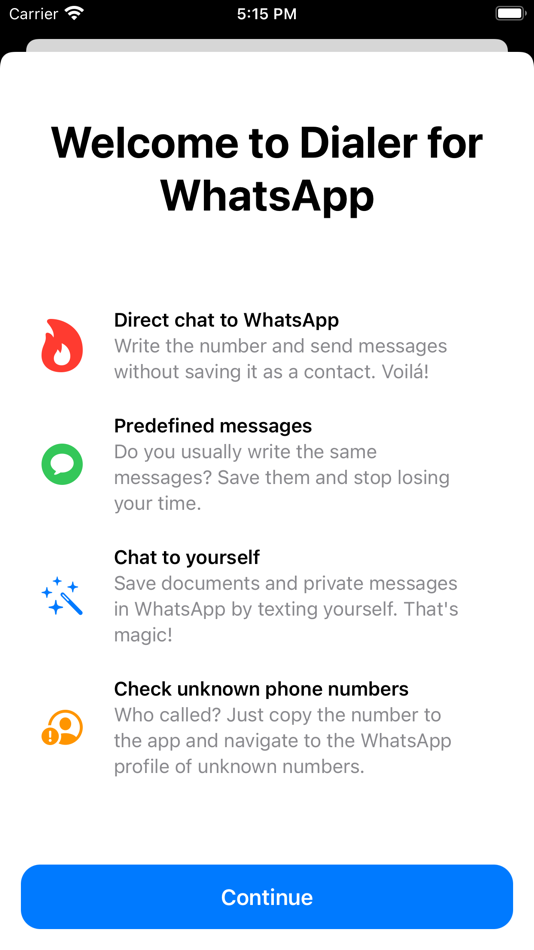 Dialer for WhatsApp - Click - 5.1.5 - (iOS)