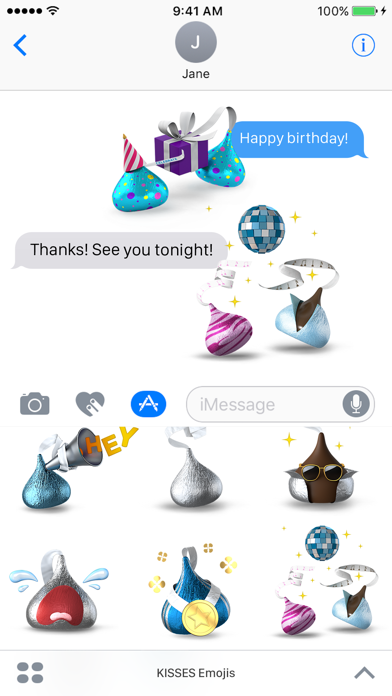 KISSES Emojis screenshot