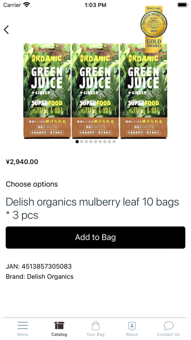 Delish Organics JP Screenshot