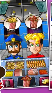 hamburger chef fever: snack town iphone screenshot 3