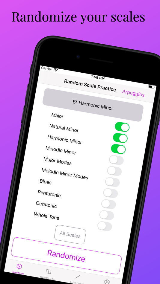 #1. Scale Practice - Randomizer (iOS) 게시자: Alexander Burdiss