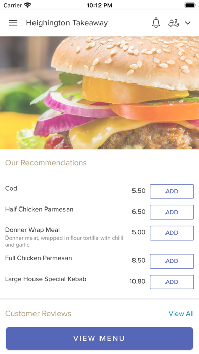 Heighington Takeaway. Screenshot
