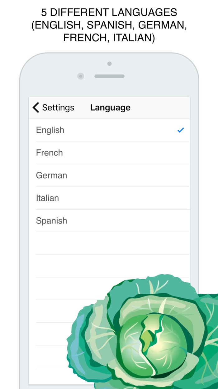 Vegetables Flashcard for babies and preschool