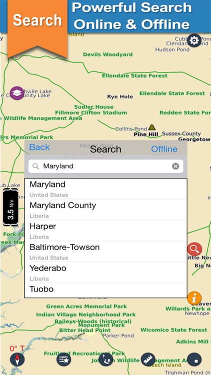 Boating Maryland Offline Chart