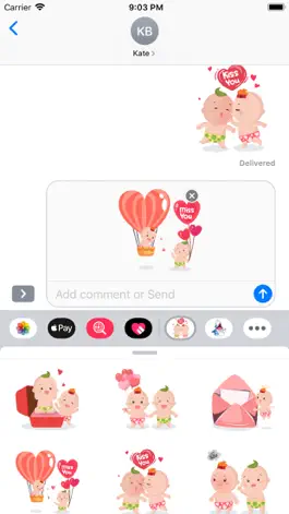 Game screenshot Valentine Emoji Funny Stickers hack