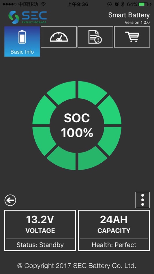 #2. SEC Smart Battery (iOS) 由: SEC Industrial Battery Group