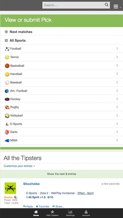 Screenshot #2 pour Pyckio - Sports Betting