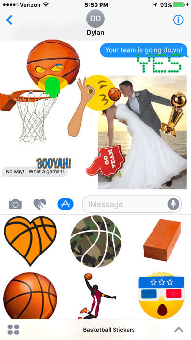 Screenshot #1 pour Basketball Hoops Sticker Pack