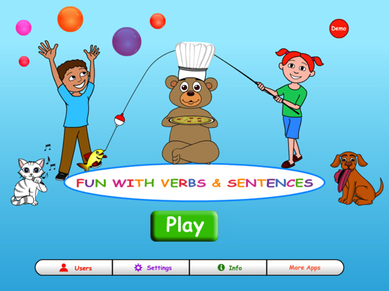 Screenshot #4 pour Fun with Verbs & Sentences HD