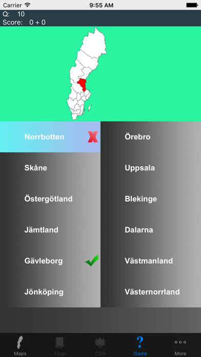 Screenshot #2 pour Sweden County Maps and Capitals
