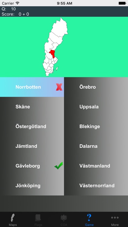 Sweden County Maps and Capitals