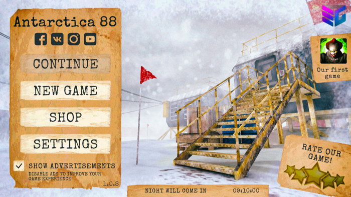 Antarctica 88 Scary Games