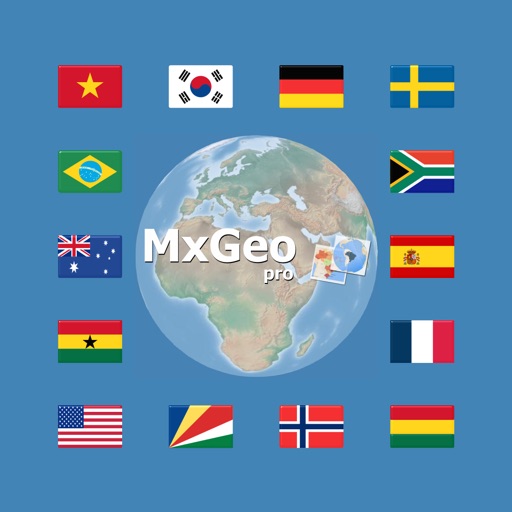 World atlas & map MxGeo Pro