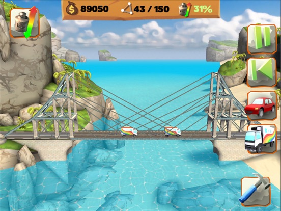 Screenshot #1 for Bridge Constructor Playground