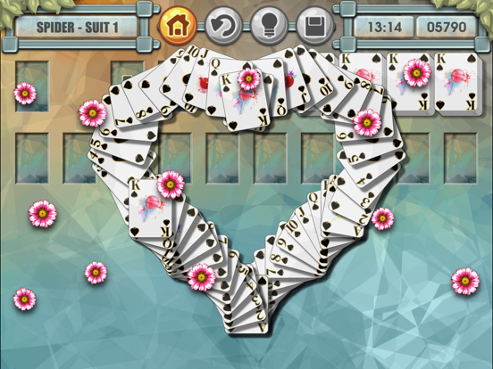 Screenshot #5 pour Spider Solitaire Hearts & Spades Patience