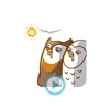 Let's stay awake "Owl" night! - Animated Stickers