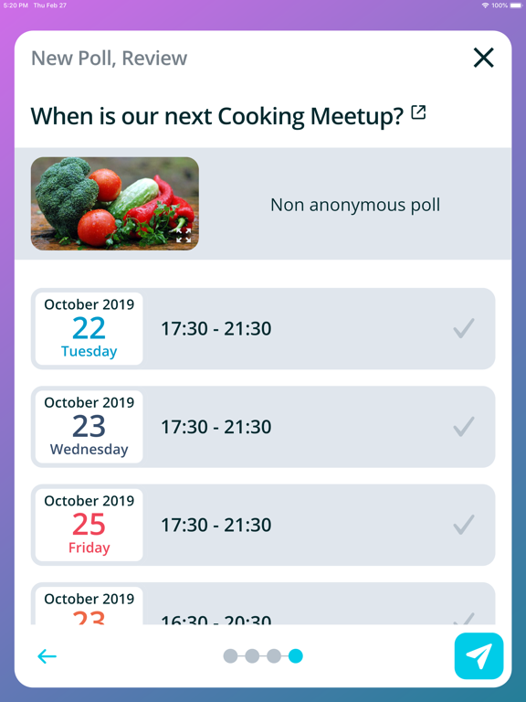 Poll For All - Create polls iPad screenshot 7 - Productivity app