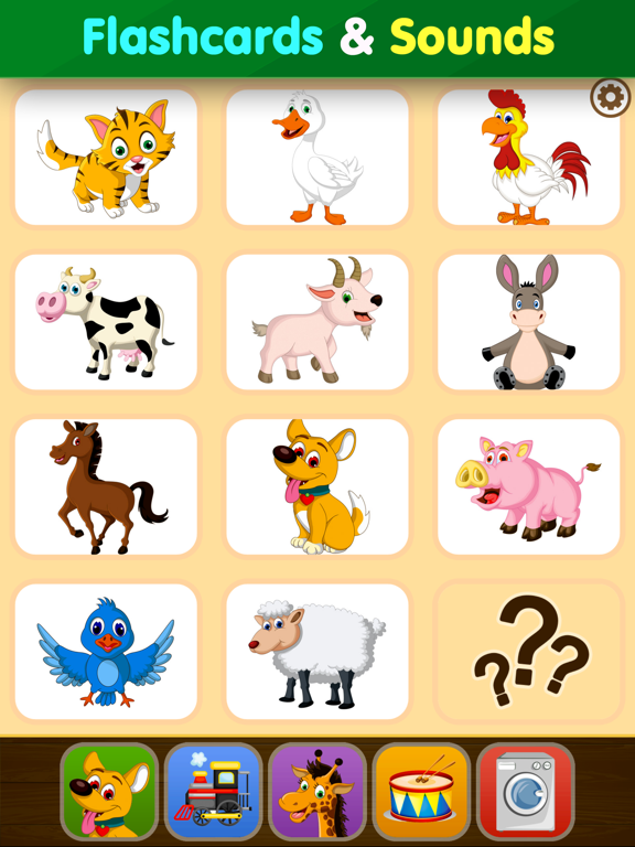 Toddler Flashcards: Learning Baby Kids Games Free iPad screenshot 1 - Education app