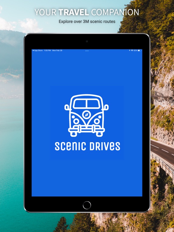 Road Trip Planner Compass Maps iPad screenshot 1 - Travel app