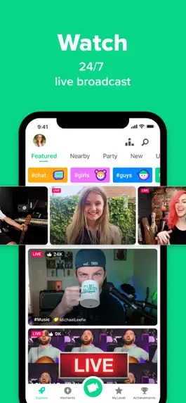 Game screenshot YouNow: Live Stream & Go Live apk