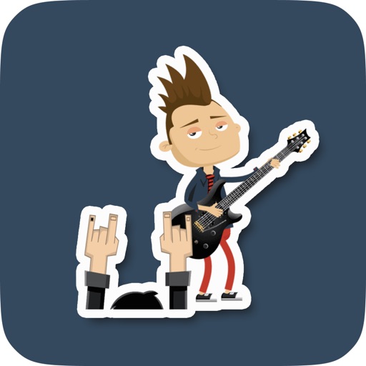 Animated Guitarist Stickers for Messaging - AppWisp.com Animated Guitarist Stickers for Messaging - AppWisp.com
